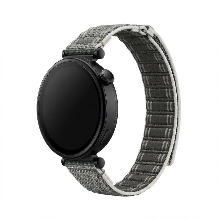Press Button Quick Release Wave Texture Nylon Loop Watch Band, 18mm, 20mm, 22mm