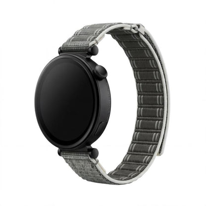 Press Button Quick Release Wave Texture Nylon Loop Watch Band, 18mm, 20mm, 22mm