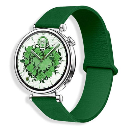 Lychee Pattern Magnetic Loop Silicone Watch Band, 18mm, 20mm, 22mm