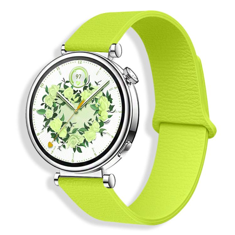 Lychee Pattern Magnetic Loop Silicone Watch Band, 18mm, 20mm, 22mm