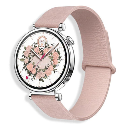 Lychee Pattern Magnetic Loop Silicone Watch Band, 18mm, 20mm, 22mm