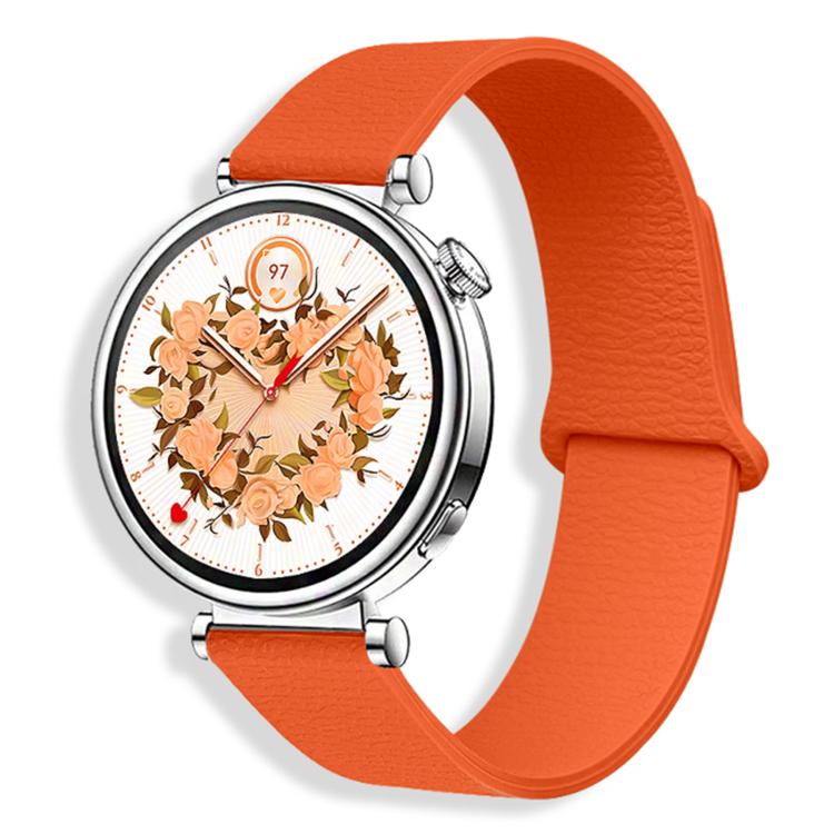Lychee Pattern Magnetic Loop Silicone Watch Band, 18mm, 20mm, 22mm