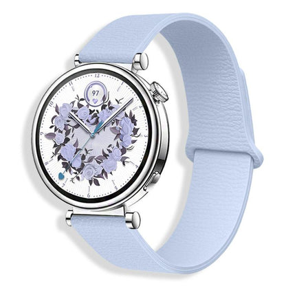 Lychee Pattern Magnetic Loop Silicone Watch Band, 18mm, 20mm, 22mm
