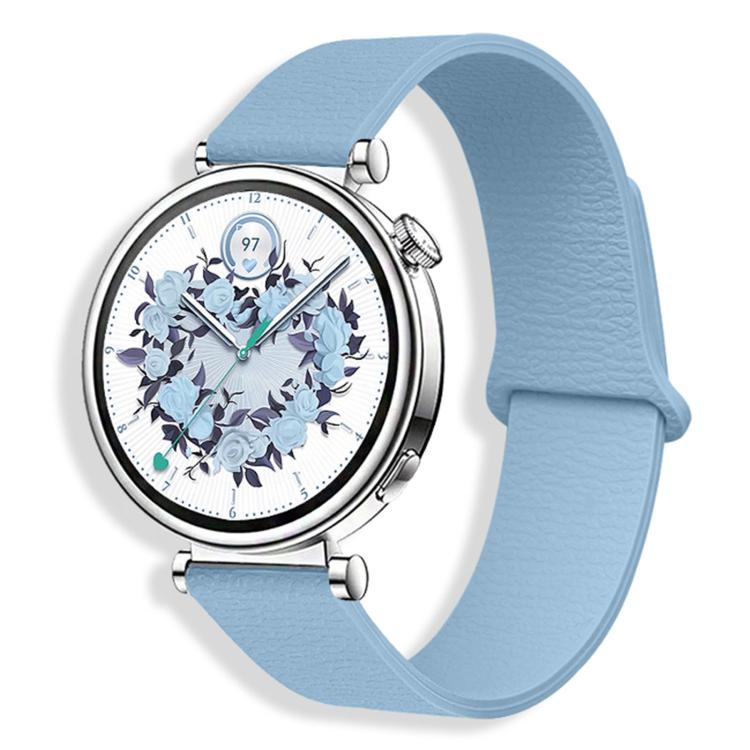 Lychee Pattern Magnetic Loop Silicone Watch Band, 18mm, 20mm, 22mm