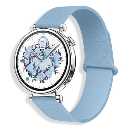 Lychee Pattern Magnetic Loop Silicone Watch Band, 18mm, 20mm, 22mm
