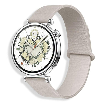 Lychee Pattern Magnetic Loop Silicone Watch Band, 18mm, 20mm, 22mm