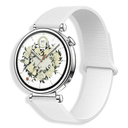 Lychee Pattern Magnetic Loop Silicone Watch Band, 18mm, 20mm, 22mm