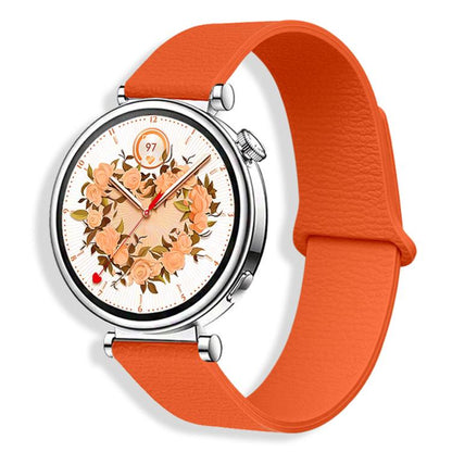 Lychee Pattern Magnetic Loop Silicone Watch Band, 18mm, 20mm, 22mm
