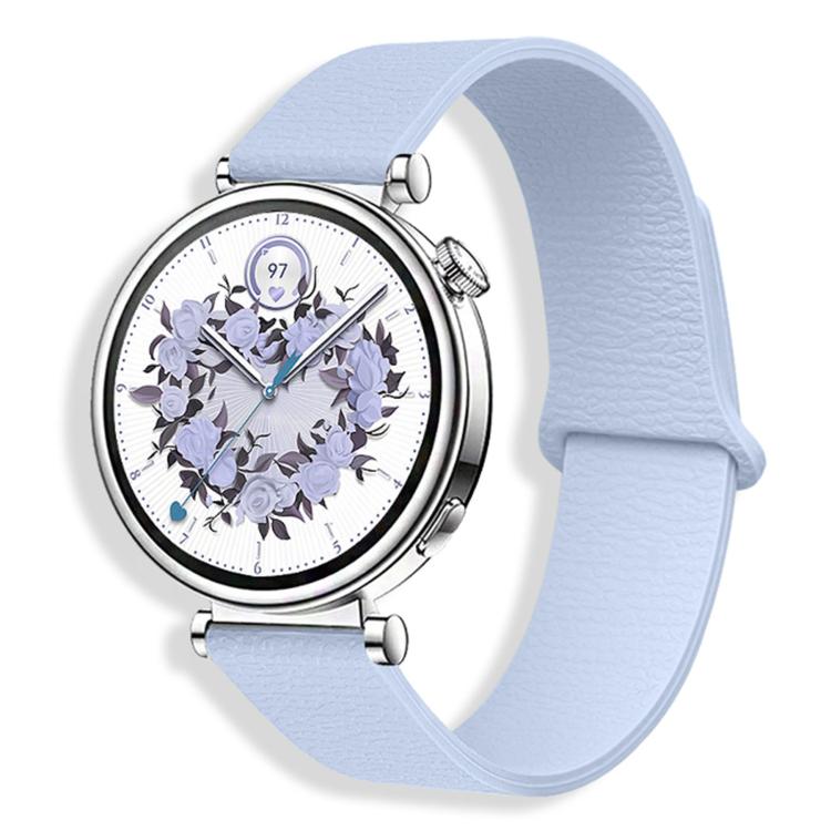 Lychee Pattern Magnetic Loop Silicone Watch Band, 18mm, 20mm, 22mm