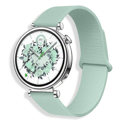 Lychee Pattern Magnetic Loop Silicone Watch Band, 18mm, 20mm, 22mm