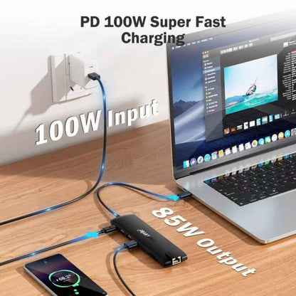 Lemorele TC96 Type-C Docking Station With Ethernet Port 4K HDMI PD Charging Hub
