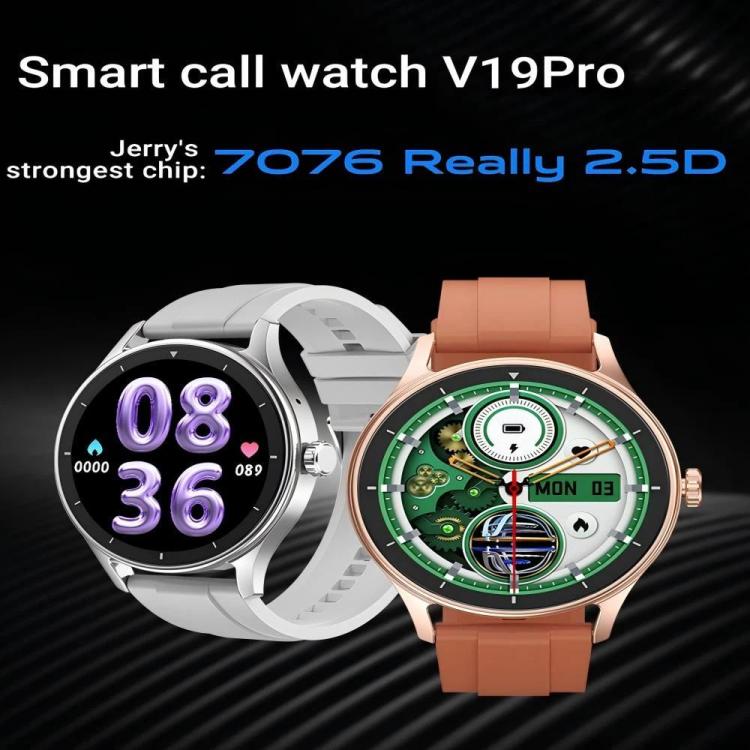 V19 Pro 1.52 inch Color Screen BT Calling Smart Watch, Support Health Monitoring / Remote Photography