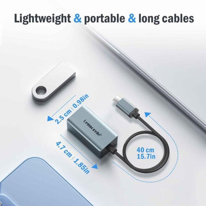 Lemorele TC48 Type-C Hub Gigabit Ethernet Dual HDMI Display Multi-port Laptop Expander