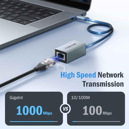 Lemorele TC48 Type-C Hub Gigabit Ethernet Dual HDMI Display Multi-port Laptop Expander