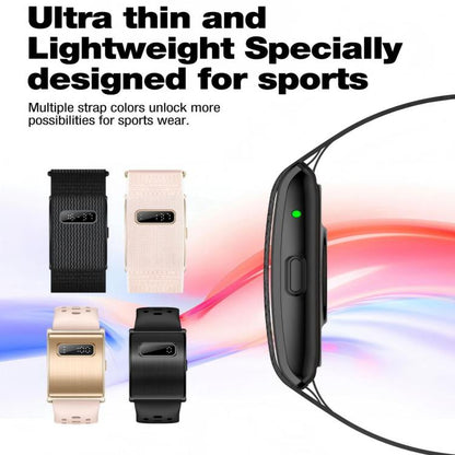 H59max+ Screenless BT Smart Bracelet Silicone Strap, Support Incoming Call Reminder / AI Health Report