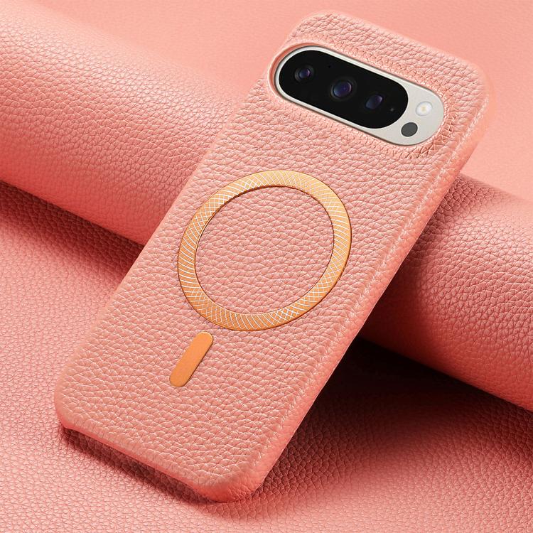 Litchi Texture Brushed MagSafe PU Back Cover Phone Case, For Google Pixel 10a, For Google Pixel 10 Pro XL, For Google Pixel 9a, For Google Pixel 9 Pro XL, For Google Pixel 10 / 10 Pro, For Google Pixel 9 / 9 Pro