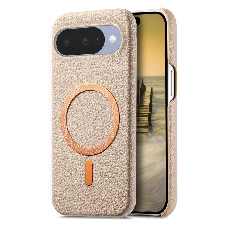 Litchi Texture Brushed MagSafe PU Back Cover Phone Case, For Google Pixel 11 Pro XL, For Google Pixel 11, For Google Pixel 11 Pro, For Google Pixel 10a, For Google Pixel 10 Pro XL, For Google Pixel 9a, For Google Pixel 9 Pro XL                         ...