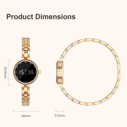 L6 Smart Watch Fashion Bracelet, Support Health Monitoring / Raise To Wake Screen