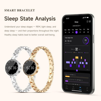 L6 Smart Watch Fashion Bracelet, Support Health Monitoring / Raise To Wake Screen