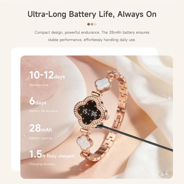 L8 Smart Bracelet Elegant Health Tracker, Support Health Monitoring / Menstrual Cycle Reminder