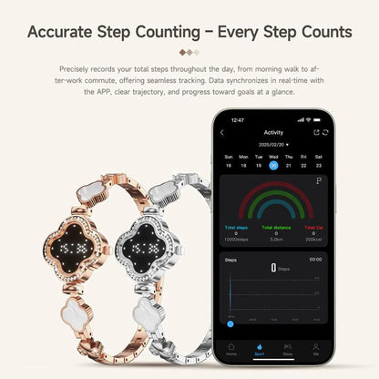 L8 Smart Bracelet Elegant Health Tracker, Support Health Monitoring / Menstrual Cycle Reminder