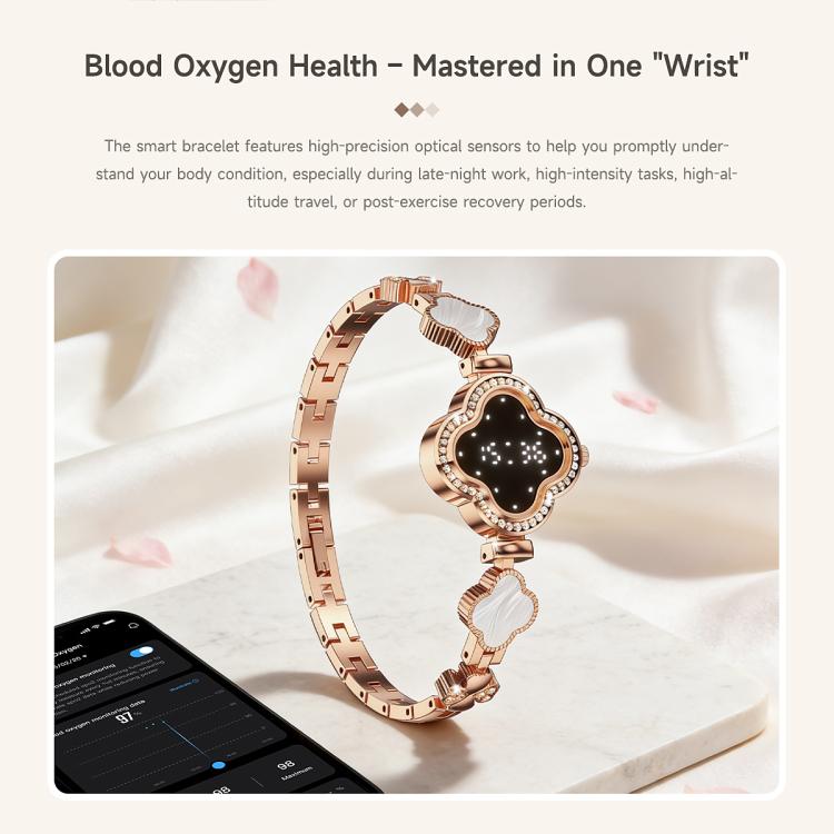 L8 Smart Bracelet Elegant Health Tracker, Support Health Monitoring / Menstrual Cycle Reminder