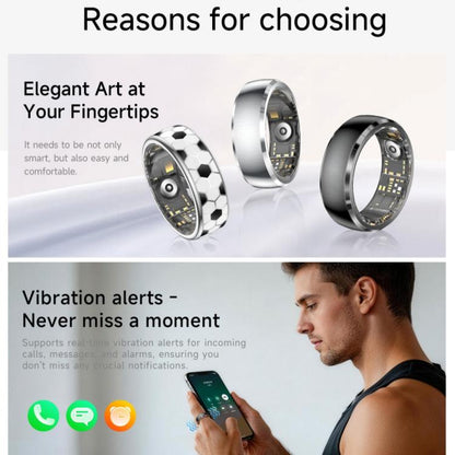 SY15 SIZE 13 Smart Ring, Supports Health Monitoring / Gesture Control