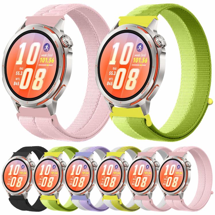 Feather Yarn Stitched Nylon Loop Watch Band, 22mm, 20mm