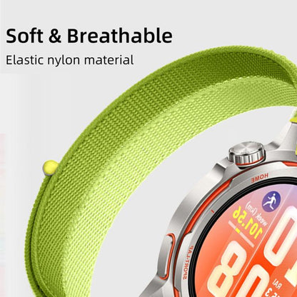 Feather Yarn Stitched Nylon Loop Watch Band, 22mm, 20mm