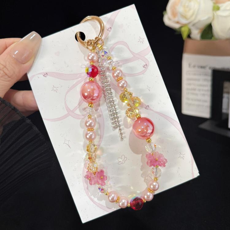 Tassel Pendant Heidi Bead Crystal Chain, Red, Purple, Blue