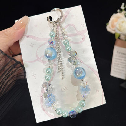 Tassel Pendant Heidi Bead Crystal Chain, Red, Purple, Blue