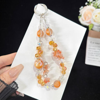 Tassel Pendant Heidi Bead Crystal Chain, Orange, Purple, Blue