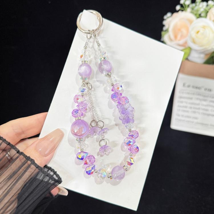 Tassel Pendant Heidi Bead Crystal Chain, Orange, Purple, Blue