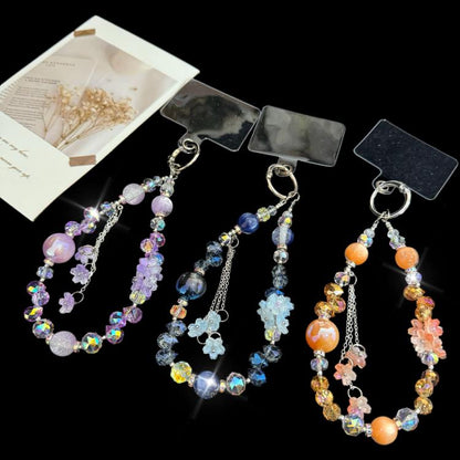 Tassel Pendant Heidi Bead Crystal Chain, Orange, Purple, Blue