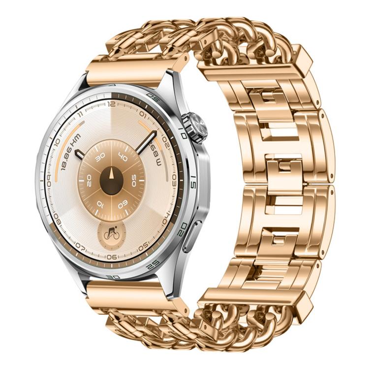 Butterfly Press Clasp Bullet Cuban Chain Link Stainless Steel Watch Band, 18mm, 22mm