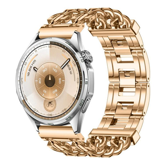 Butterfly Press Clasp Bullet Cuban Chain Link Stainless Steel Watch Band, 18mm, 22mm