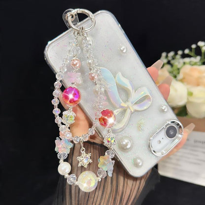 Snowflake Pendant Double-layer Crystal Chain, Green, Purple, Pink