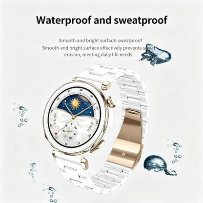 Butterfly Clasp Three Beads Resin Watch Band with Removal Tool, 18mm, 20mm, 22mm