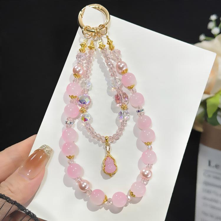 ourd Crystal Bead Double-layer Crystal Chain, Green, Blue, Pink
