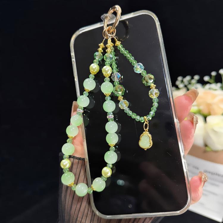 ourd Crystal Bead Double-layer Crystal Chain, Green, Blue, Pink
