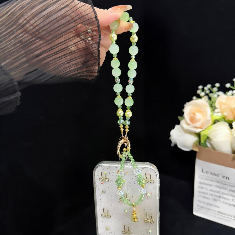 ourd Crystal Bead Double-layer Crystal Chain, Green, Blue, Pink