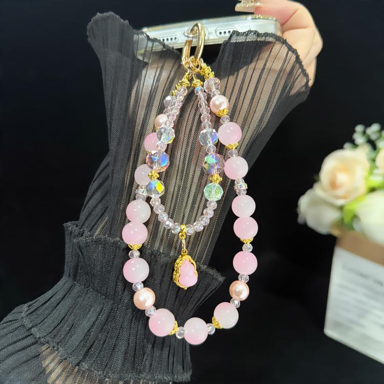 ourd Crystal Bead Double-layer Crystal Chain, Green, Blue, Pink