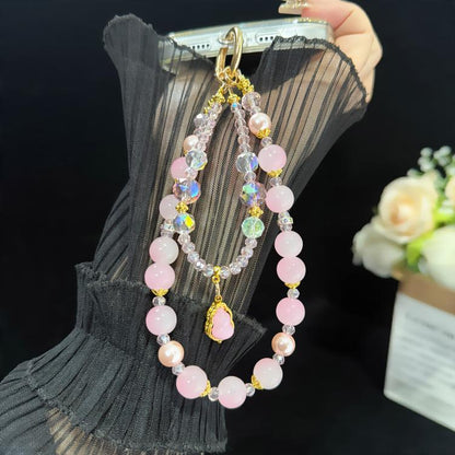 ourd Crystal Bead Double-layer Crystal Chain, Green, Blue, Pink