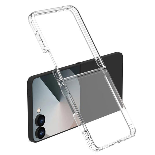 LeReach TOC Clear Series Composite Armor TPU Acrylic Hybrid Shockproof Phone Case, For Galaxy Z  Flip 8 5G