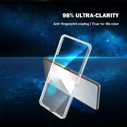 LeReach TOC Clear Series Composite Armor TPU Acrylic Hybrid Shockproof Phone Case, For Galaxy Z  Flip 8 5G