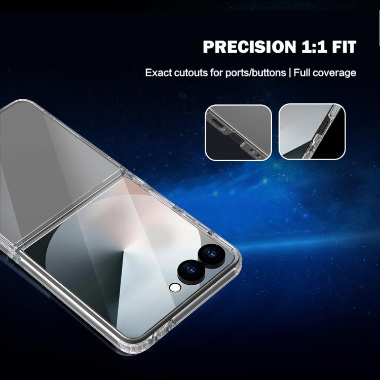 LeReach TOC Clear Series Composite Armor TPU Acrylic Hybrid Shockproof Phone Case, For Galaxy Z  Flip 8 5G