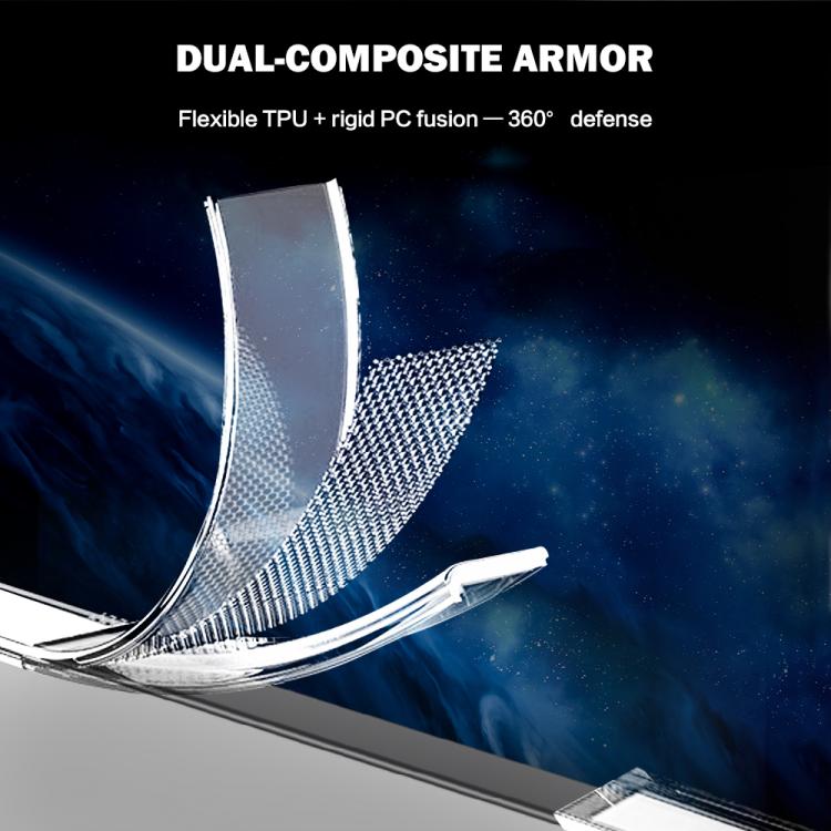 LeReach TOC Clear Series Composite Armor TPU Acrylic Hybrid Shockproof Phone Case, For Galaxy Z  Flip 8 5G