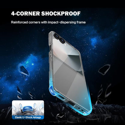 LeReach TOC Clear Series Composite Armor TPU Acrylic Hybrid Shockproof Phone Case, For Galaxy Z  Flip 8 5G