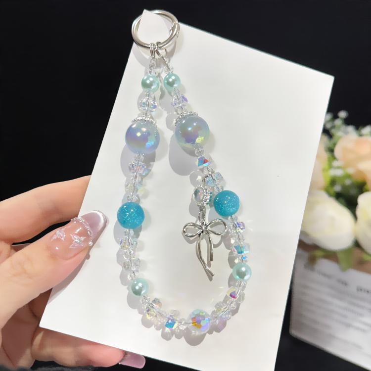 Iridescent Bow Crystal Chain, Purple, Pink, Blue, White