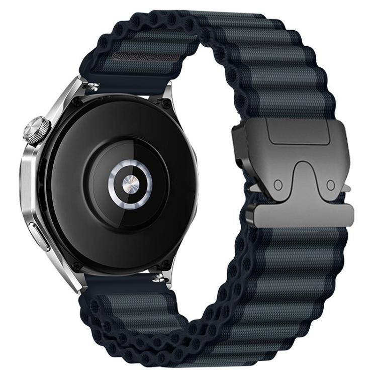 Parachute Buckle Off Road Wide Ribbed Nylon Watch Band, 22mm, 20mm, 18mm